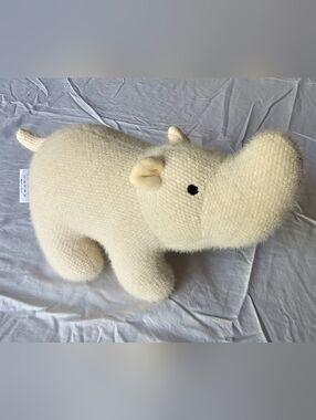 NiuNiu Daddy Plush Cream Rhino Stuffed Animal